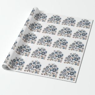 Multicolor Bouquets: Hand Drawn Wrapping Paper