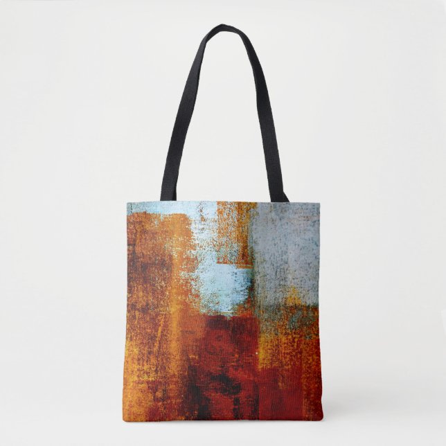 Multicolor brush strokes in oil structure. Grunge  Tote Bag (Front)