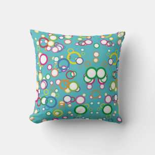Multicolor Bubbles American MoJo Pillows