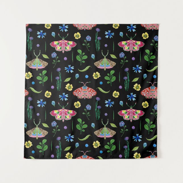 Multicolor Butterflies: Bright Seamless Pattern Tapestry (Front)