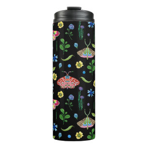 Multicolor Butterflies: Bright Seamless Pattern Thermal Tumbler