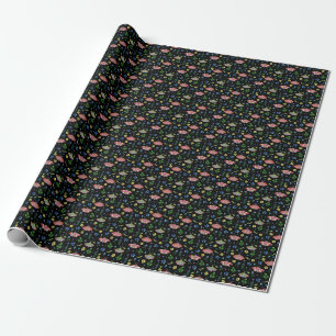 Multicolor Butterflies: Bright Seamless Pattern Wrapping Paper