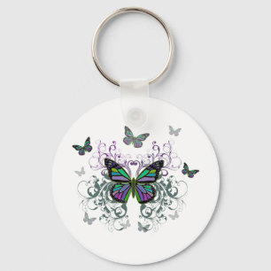 MultiColor Butterfly Key Ring