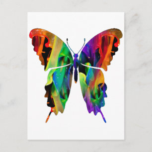 MULTICOLOR BUTTERFLY PRODUCTS POSTCARD