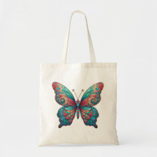 Multicolor Butterfly Tote Bag