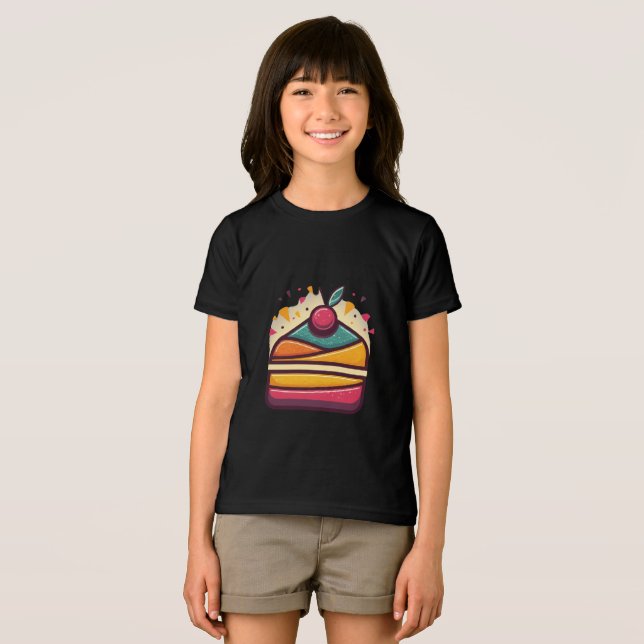 Multicolor Cake Design Bella+Canvas Tri-Blend Shirt (Front Full)