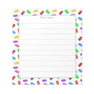 Multicolor Candy Bears Lined Notepad