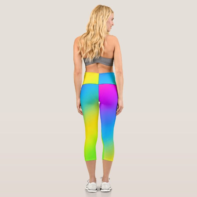 Multicolor   capri leggings (Back)