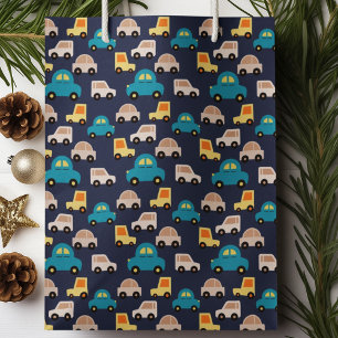 Multicolor Cars Cartoon  Large Gift Bag