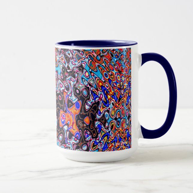 Multicolor Chaos Abstract Mug (Right)