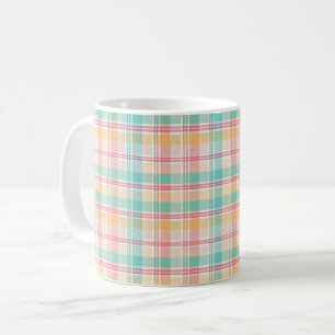 Multicolor Chequered Plaid Coffee Mug