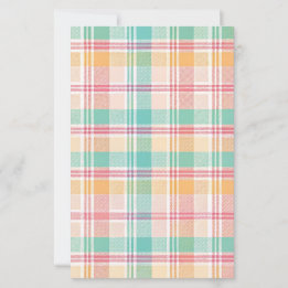 Multicolor Chequered Plaid Scrapbook Paper