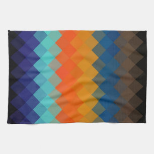 Multicolor Chevron Seamless Pattern 3 Tea Towel