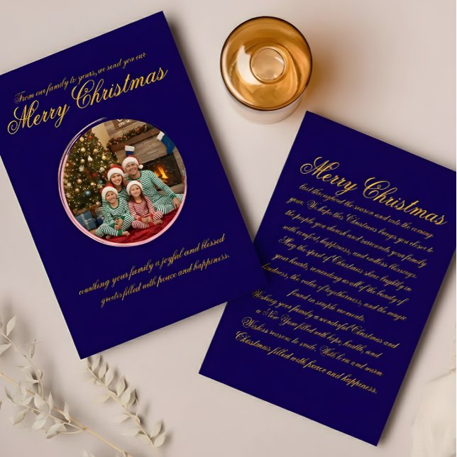 Multicolor Christmas Greeting Card with Family Mes (Creator Uploaded)