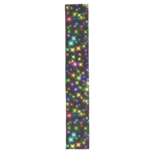 Multicolor Christmas Star Rays-57191 Long Table Runner