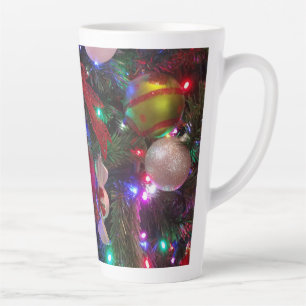 Multicolor Christmas Tree Colorful Holiday Latte Mug