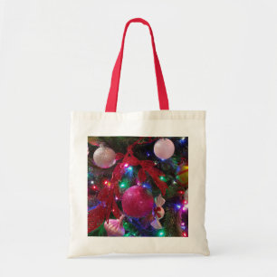 Multicolor Christmas Tree Colourful Holiday Tote Bag