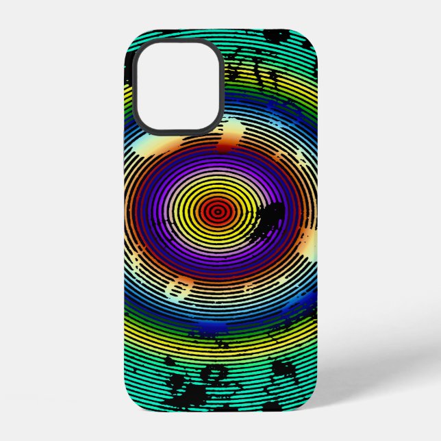 Multicolor Circled Pattern iPhone Case (Back)