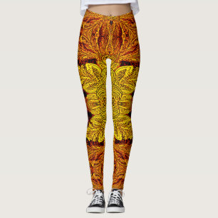 Multicolor classic texture "Ratti_Creative_Arts"  Leggings