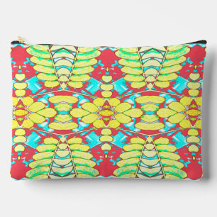 Multicolor classic trendy makeup accessory pouch