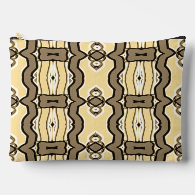 Multicolor classic trendy makeup accessory pouch (Front)