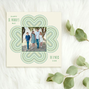 Multicolor Clover St. Patrick's Day Card - Ivory