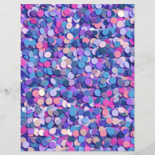 Multicolor Confetti Scrapbook Paper