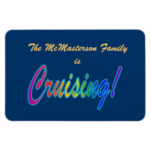 Multicolor Cruising Family Stateroom Door Marker Magnet