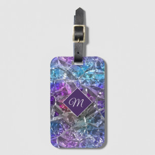 Multicolor Crystal Luggage Tag