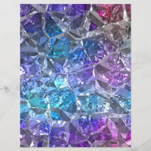 Multicolor Crystal Scrapbook Paper