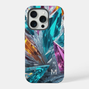 Multicolor Crystals iPhone 15 Pro Case