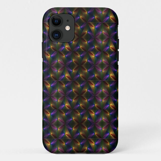 Multicolor diamond art patterned Case-Mate iPhone case (Back)