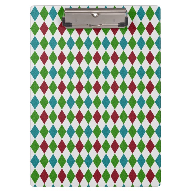 Multicolor Diamond Glitter Clipboard (Front)