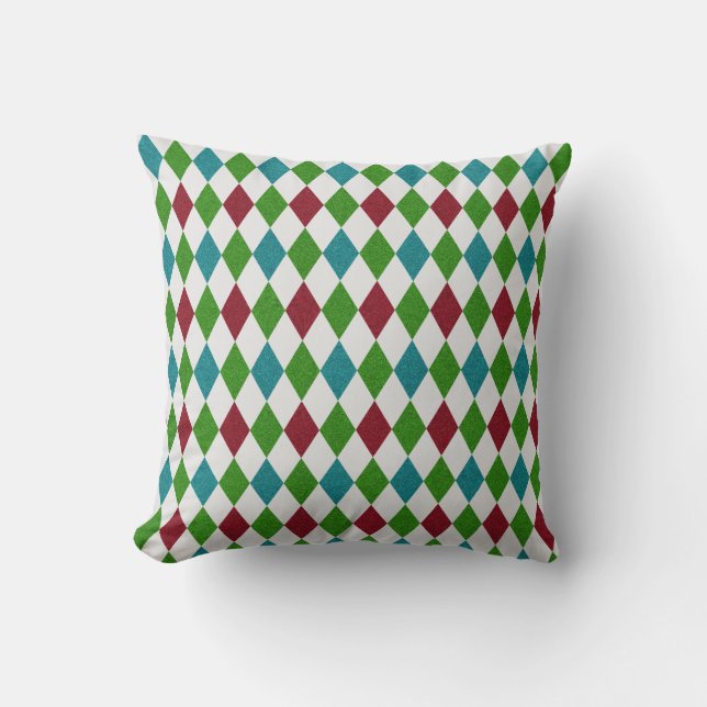 Multicolor Diamond Glitter Cushion (Front)