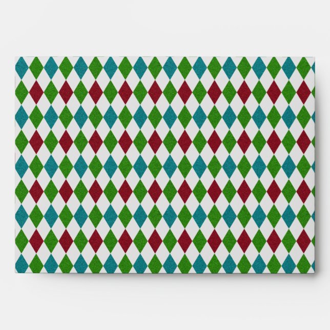 Multicolor Diamond Glitter Envelope (Front)