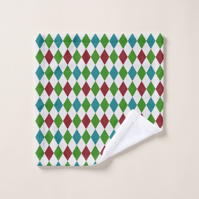 Multicolor Diamond Glitter Wash Cloth (Wash Cloth)