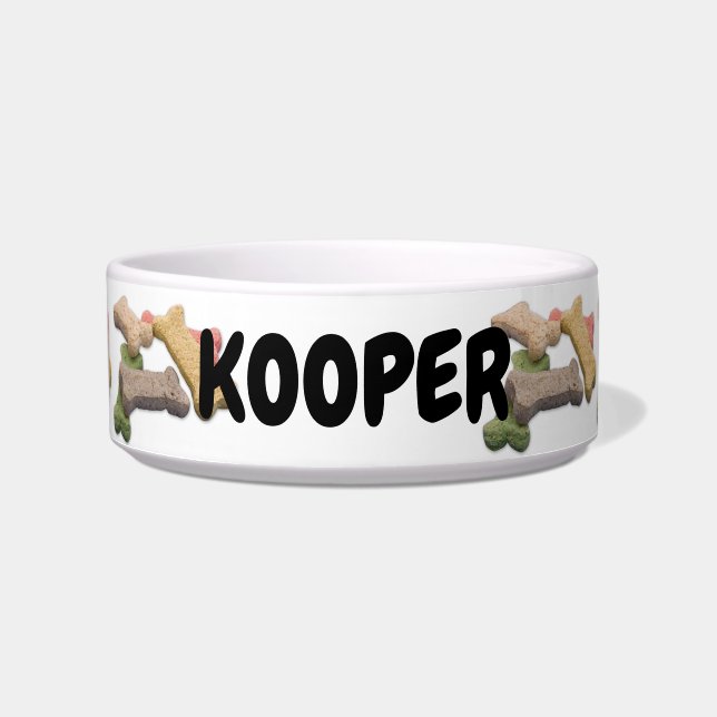 Multicolor Dog Treat Photograph Bowl (Front)