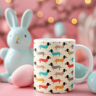 Multicolor Dogs Pattern Coffee Mug