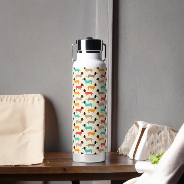 Multicolor Dogs Pattern Water Bottle (Water Bottle)