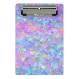 Multicolor Dot Art Mini Clipboard