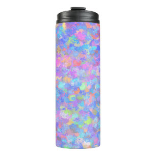 Multicolor Dot Art Thermal Tumbler