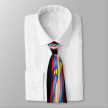 multicolor dress tie