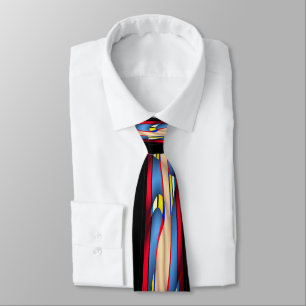 multicolor dress tie