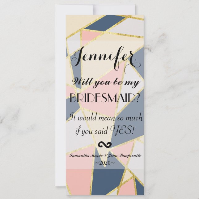Multicolor Elegant Geometric Triangles Invitation (Front)