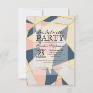 Multicolor Elegant Geometric Triangles Invitation