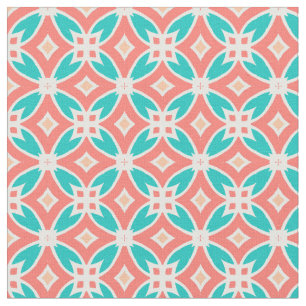 Multicolor Ethnic Pattern Fabric