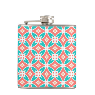 Multicolor Ethnic Pattern Hip Flask
