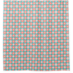 Multicolor Ethnic Pattern Shower Curtain