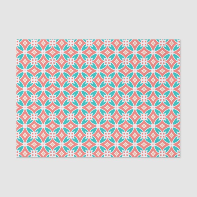 Multicolor Ethnic Pattern Tissue Paper (Front)