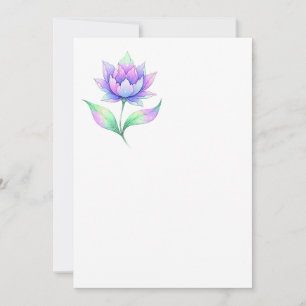 Multicolor Flor Invitation